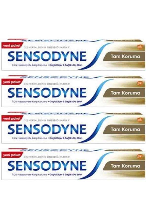 Sensodyne Tam Koruma 75 Ml X 4 Adet