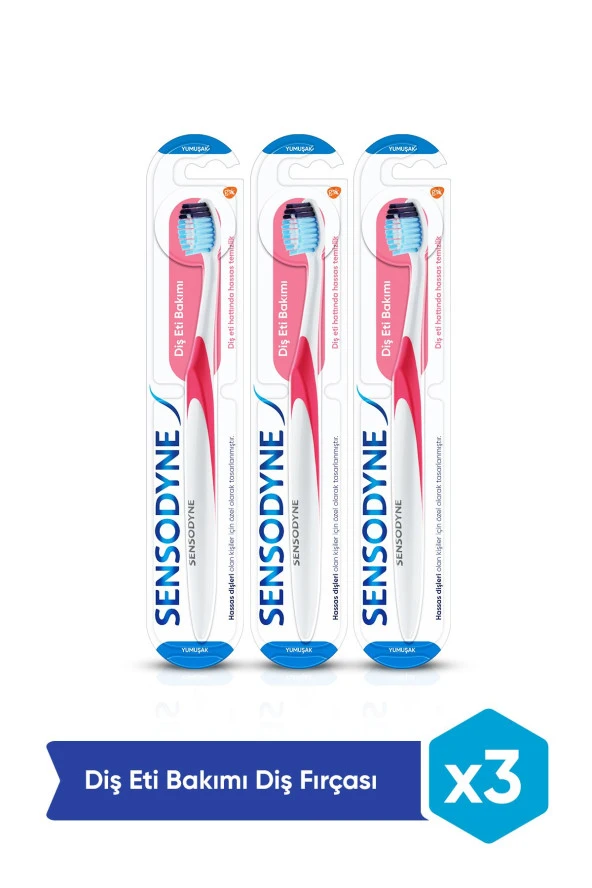 Sensodyne Diş Eti Bakımı Diş Fırçası Yumuşak x 3 Adet