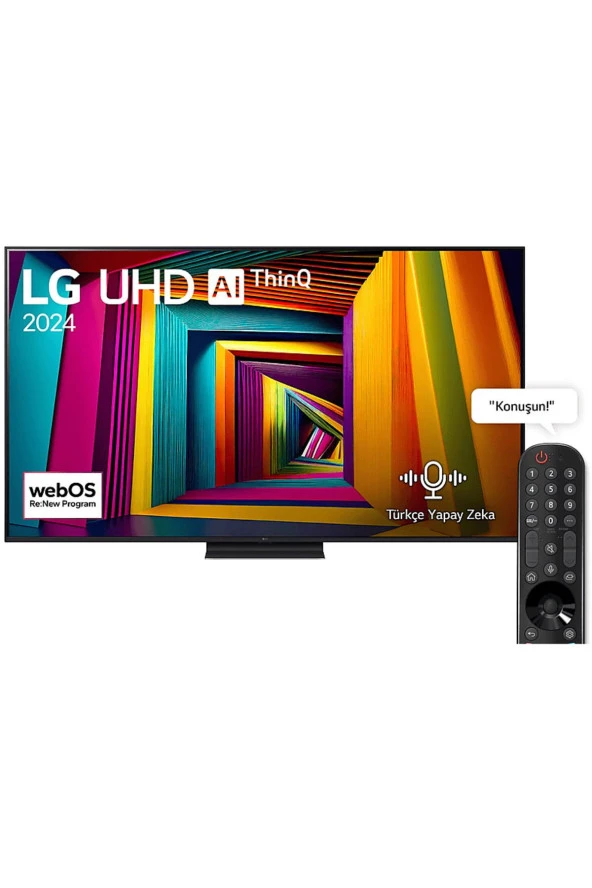 LG 75UT91 75 inç 190 Ekran 4K Smart AI Sihirli Kumanda HDR10 webOS24 UHD TV