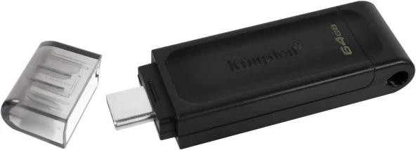 KINGSTON 64GB TYPE C 3.2 Gen1 DT70/64GB SADECE Type-C Çıkışı Var