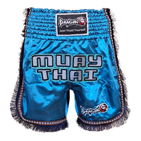 DragonDo MT3020 Muay Thai Apache Şort Püsküllü Şort Püsküllü Muay Thai Şort