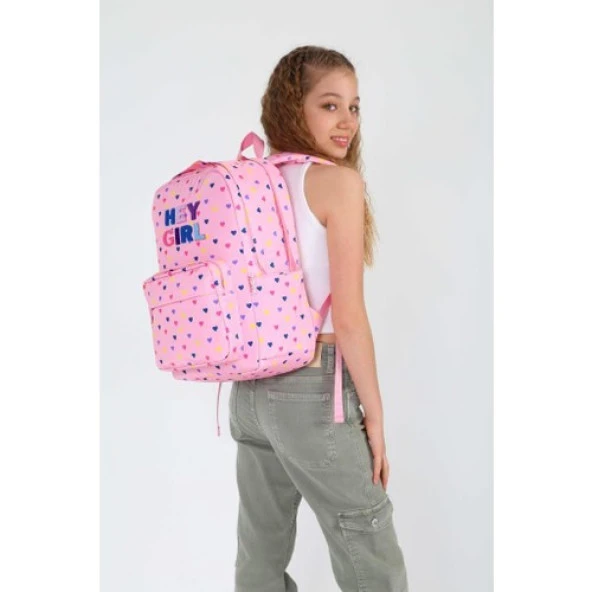 KAUKKO PUNCH SIRT ÇANTASI (PINK) - 3