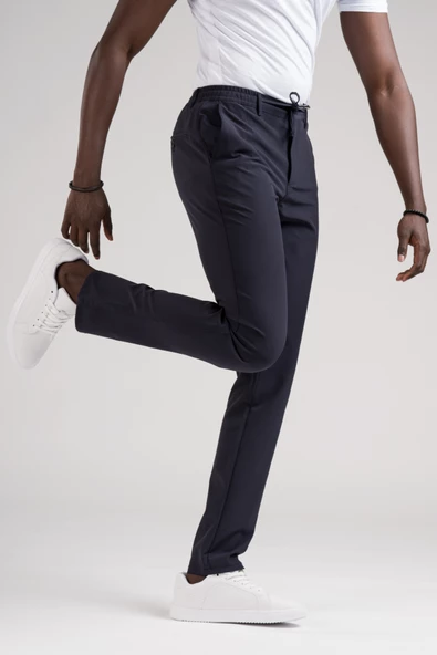 Dorss Regular Fit Beli Lastikli Ve İplikli Full Likralı Yazlık Jogger Pantolon - 6