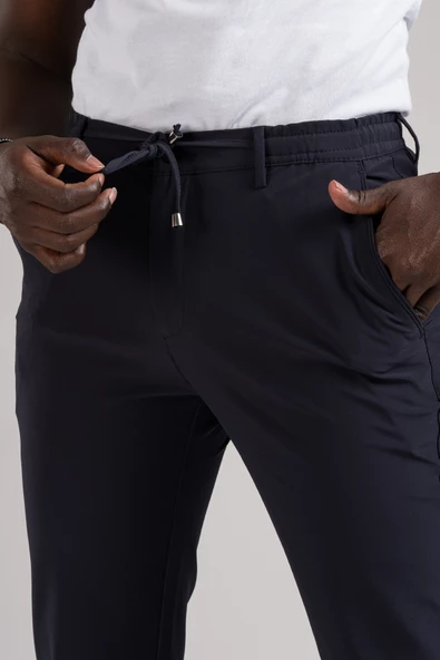 Dorss Regular Fit Beli Lastikli Ve İplikli Full Likralı Yazlık Jogger Pantolon - 11