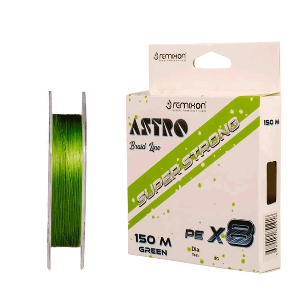Remixon Astro 8X 150m Green İp Misina  0.13 mm /  18lb-8.2 kg ürün görseli 1