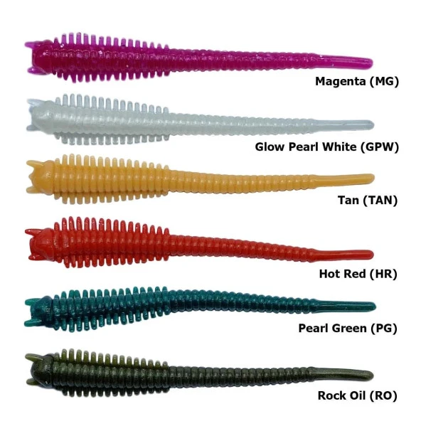 Spiinx Soft Baits Sandworm 6 cm Kokulu Silikon Yem