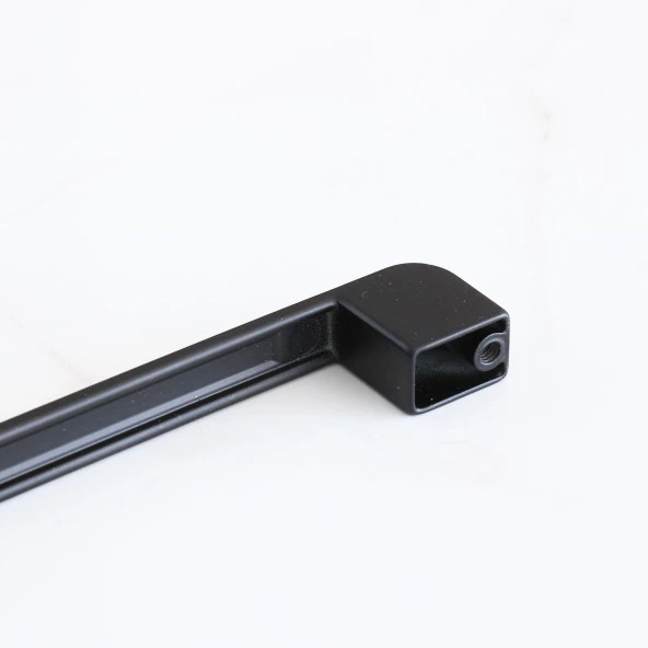 Metal Kulp 224 mm-22.4 cm Mobilya Çekmece Dolabı Dolap Mutfak Kapak Kulpları Kulbu Kulpu Siyah - Resim 3
