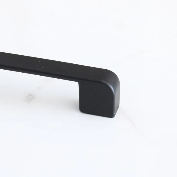 Metal Kulp 224 mm-22.4 cm Mobilya Çekmece Dolabı Dolap Mutfak Kapak Kulpları Kulbu Kulpu Siyah - Resim 4