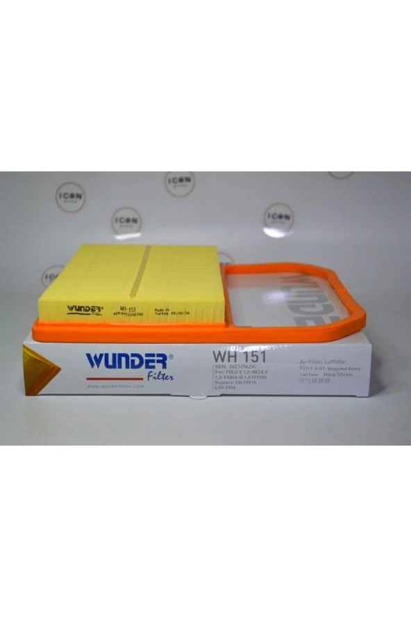 Icon Group - Volkswagen VW Group Fabia - Polo - Ibiza - Citigo 1.0 Tfsı - Mpı Hava Filtresi - WH151 - Resim 2
