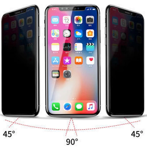 iPhone 7 Hayalet Seramik Ekran Koruyucu Tam Kaplayan Gizli