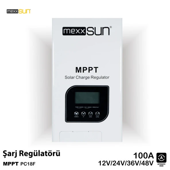 MexxSun® (PC18F) 100A MPPT Şarj Kontrol Cihazı 12/24/48V EA2152632904