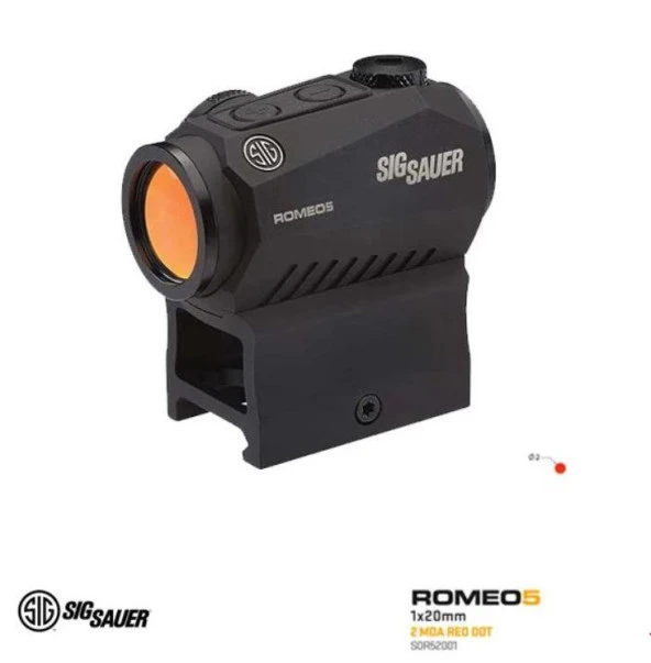 SIG SAUER ROMEO5 COMPACT RED DOT NİŞANGAH SOR52001 (ÖMÜR BOYU GARANTİLİ)