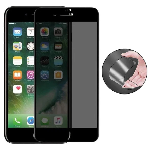 iPhone 8 Plus Hayalet Seramik Ekran Koruyucu Tam Kaplayan Gizli - 2