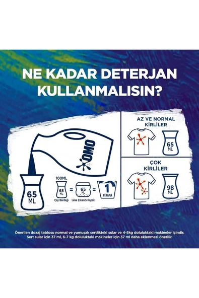 Omo Sıvı Deterjan Active Fresh Beyazlar 26 Yıkama 1690 Ml - 4