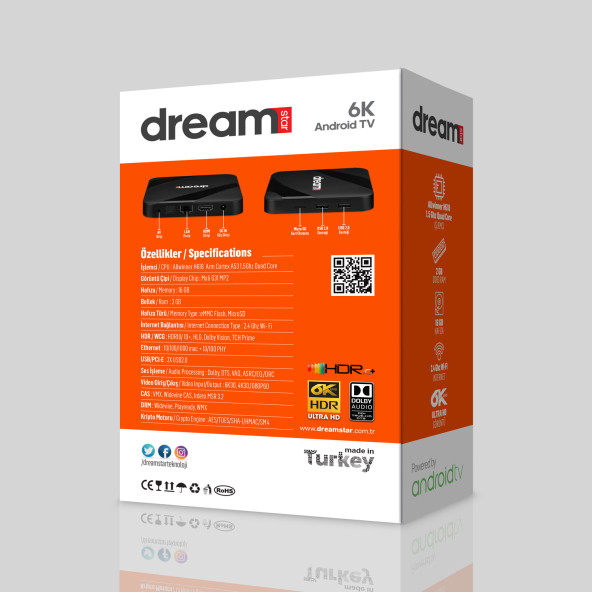 Dreamstar İ1 Pro 6K Android Tv Box (android 12 ) - 2
