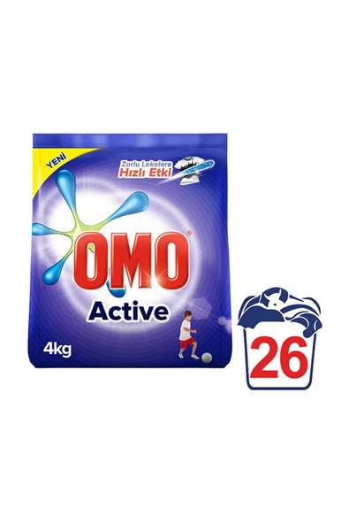 Omo Active Fresh Beyazlar için Toz Çamaşır Deterjanı 4 kg 26 Yıkama - 2