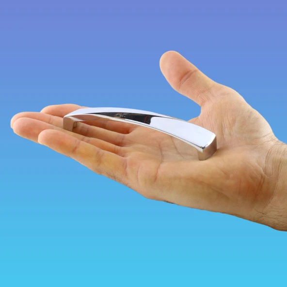 Mobilya Mutfak Dolabı Çekmece Dolap Kapak Kulpu Kulbu Krom 96 mm Metal Kulp - Resim 5