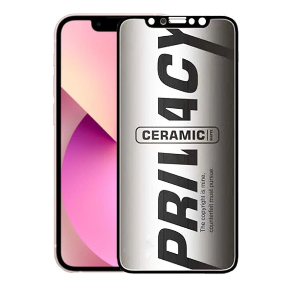 iPhone 13 Mini Hayalet Ekran Koruyucu Kırılmaz Cam Seramik