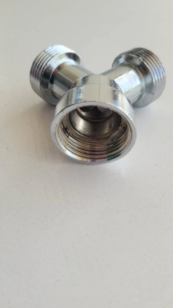 ÇAMAŞIR MAKİNESİ MUSLUK ÇATALI KROM 3/4 ÖLÇÜ STANDART - 3