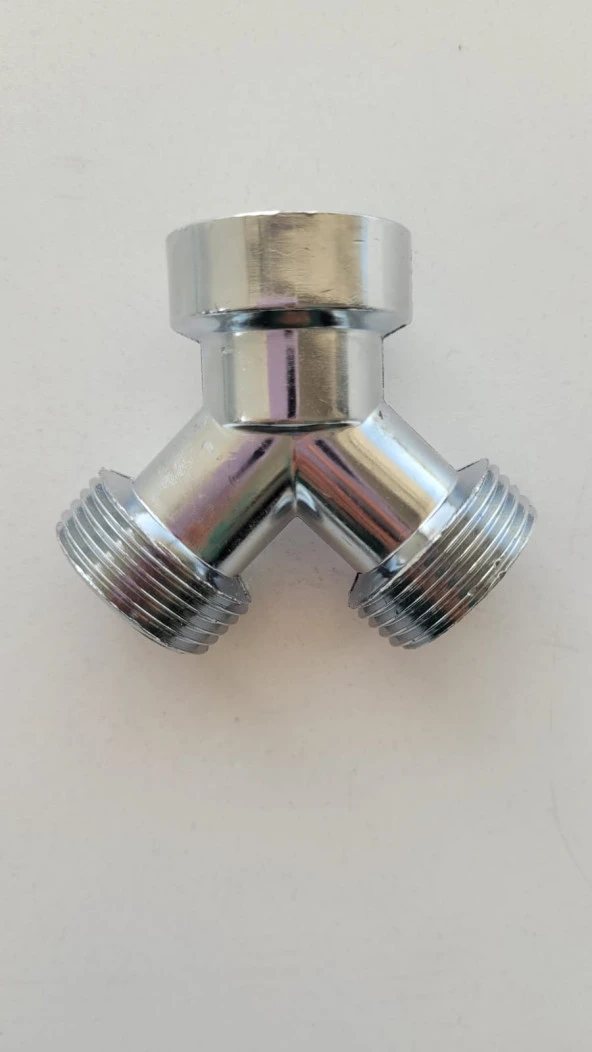 ÇAMAŞIR MAKİNESİ MUSLUK ÇATALI KROM 3/4 ÖLÇÜ STANDART - 4