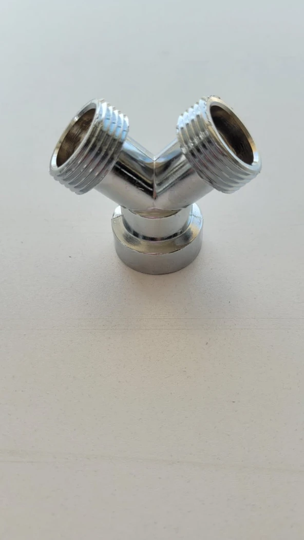 ÇAMAŞIR MAKİNESİ MUSLUK ÇATALI KROM 3/4 ÖLÇÜ STANDART - 5