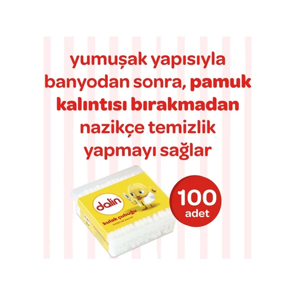 Dalin Kulak Çubuğu 100 Adet