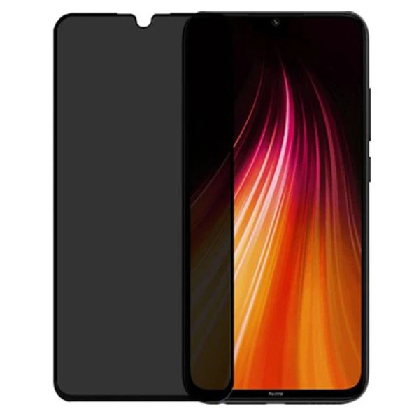 Xiaomi Redmi Note 8 Hayalet Ekran Koruyucu Kırılmaz Cam Gizli Privacy
