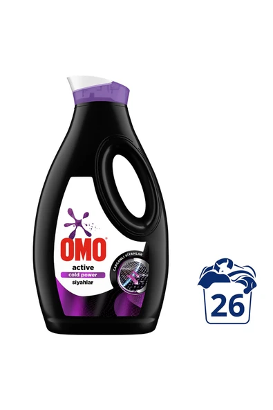Omo Sıvı Active Cold Power Siyahlar Için Çamaşır Deterjanı 1690 ml