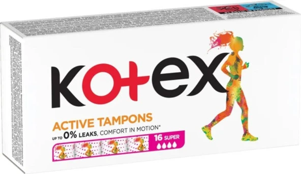 Kotex Active Tampon 16'lı Super