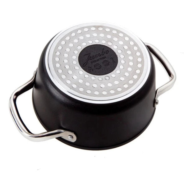 Jumbo Darci Black 3'lü Midi Tencere Seti 0462 - 4
