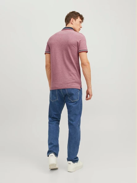 JACK JONES Erkek Polo Yaka Tişört 12136668 - Resim 4