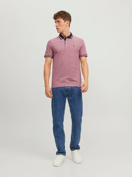 JACK JONES Erkek Polo Yaka Tişört 12136668 - Resim 5