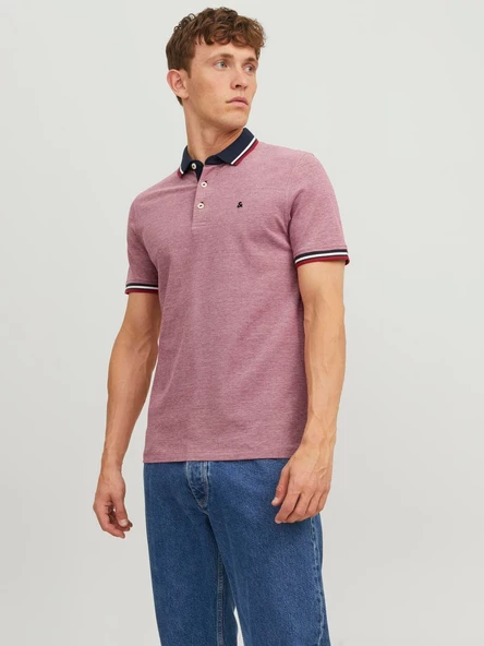 JACK JONES Erkek Polo Yaka Tişört 12136668 - Resim 2
