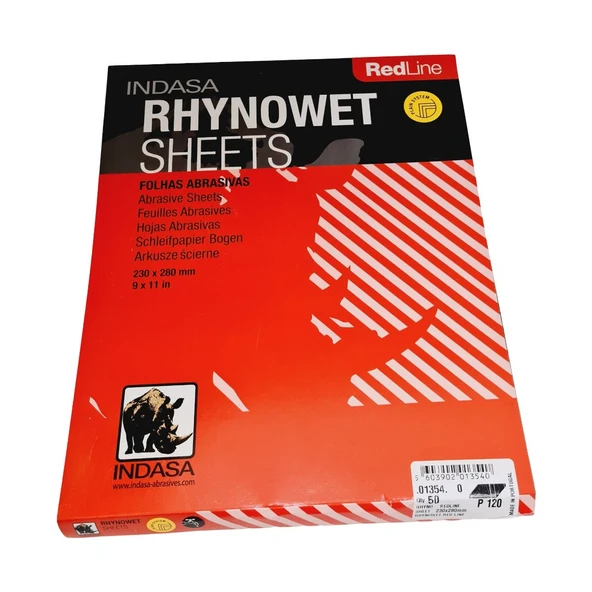 INDASA RHYNOWET RED LINE 120 KUM Zımpara | Hızlı ve Kusursuz Zımparalama Deneyimi | 5 ADET ürün görseli