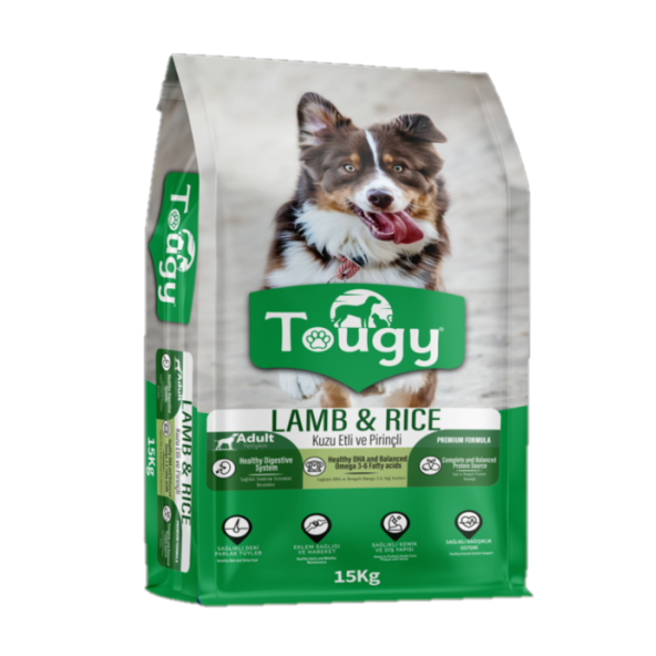 Tougy Kuzu Etli ve Pirinçli Yetişkin Köpek Maması 15 KG - 2