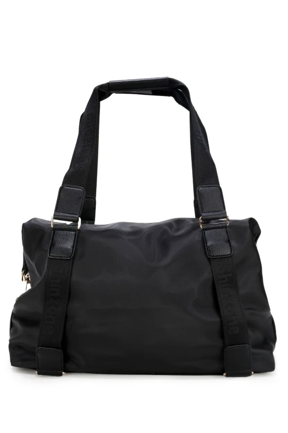 Kadın Saten Valiz Siyah Çanta - 5