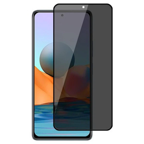 Xiaomi Redmi Note 10S Hayalet Ekran Koruyucu Tam Kaplayan Privacy