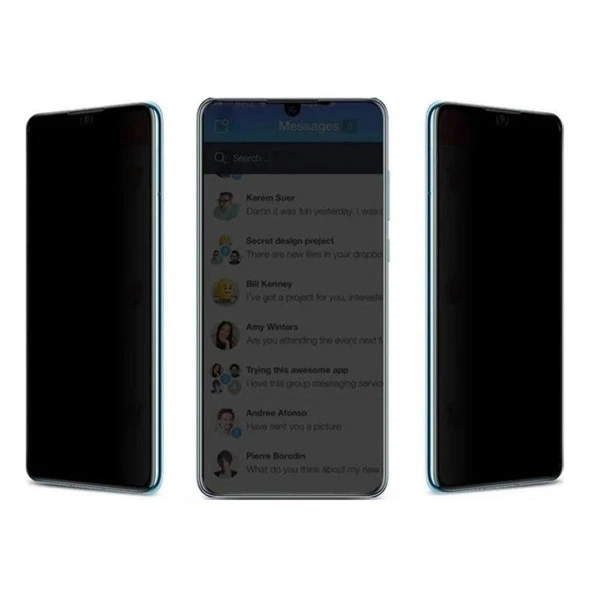 Samsung M52 Hayalet Ekran Koruyucu Kırılmaz Cam Gizli