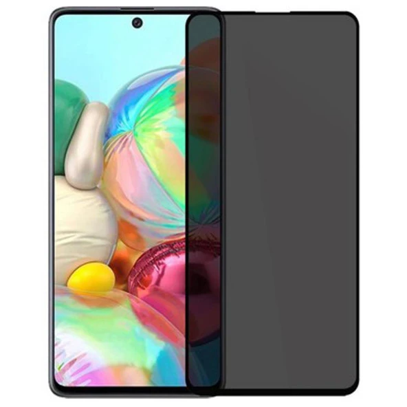 Samsung A71 Hayalet Ekran Koruyucu Tam Kaplayan Gizli Privacy