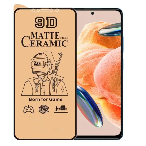 Xiaomi Redmi Note 12 Pro Ekran Koruyucu 9d Mat Seramik Nano Kırılmaz Cam