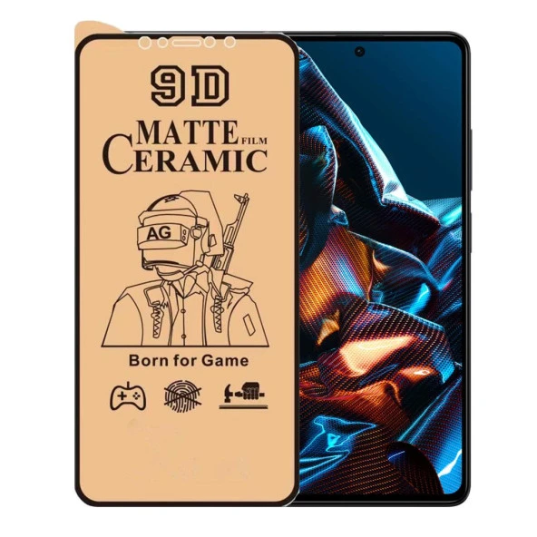 Poco X5 Pro Ekran Koruyucu 9D Mat Seramik Nano