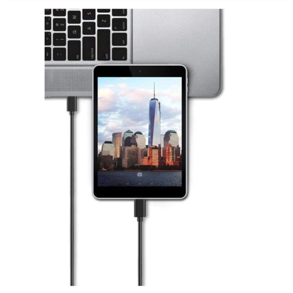 QASUL Type-C USB Şarj ve Data Kablosu - 3 Metre Siyah - 3