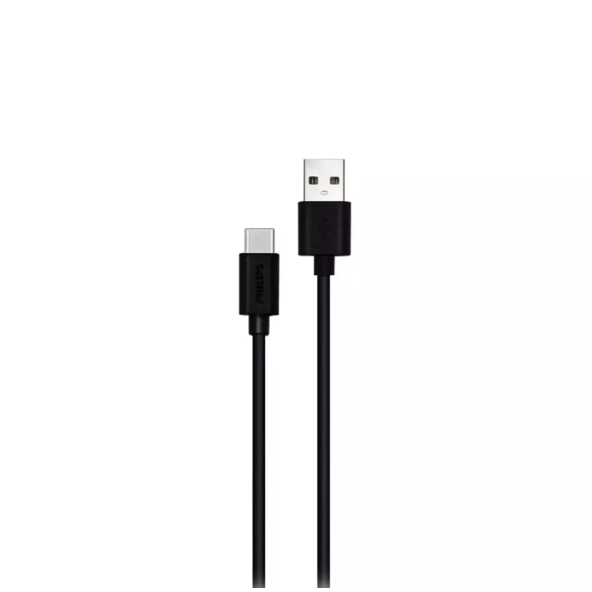QASUL Type-C USB Şarj ve Data Kablosu - 3 Metre Siyah - 5