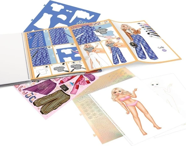 Top Model Topmodel Özel Kumaş Desenli Tasarım Kitabı 0412725_A - 4