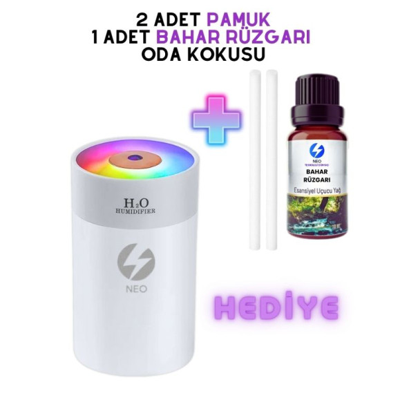 H20 Humidifier 400ML Hava Nemlendirici ve Aroma Difüzörü