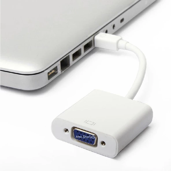 Macbook Pro Air ile Uyumlu Mini DisplayPort Dönüştürücü VGA Çıkışlı MB572 - 3