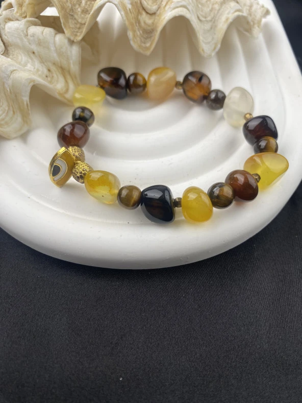 Tasarım Doğal Taş Kadın Bileklik ürün görseli 1