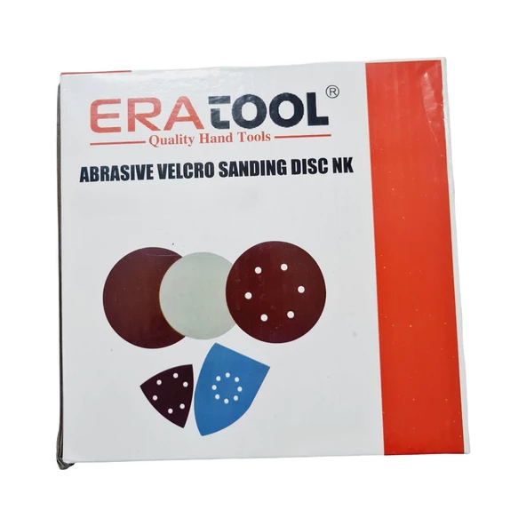 Eratool Cırtlı Delikli Disk Zımpara V125 120 Kum | Kusursuz Pürüzsüzlük | 50 ADET