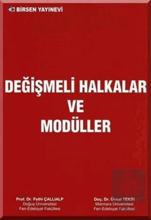 Değişmeli Halkalar ve Modüller ürün görseli 1