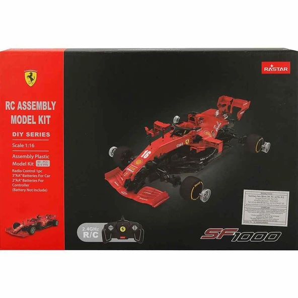 1:16 Ferrari SF1000 Uzaktan Kumandalı Model Araç Montaj Kiti - 8
